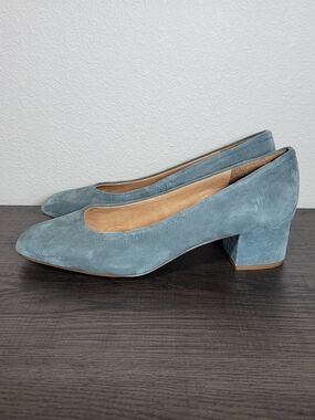 Madewell Raquel Suede Block Heel Shoes